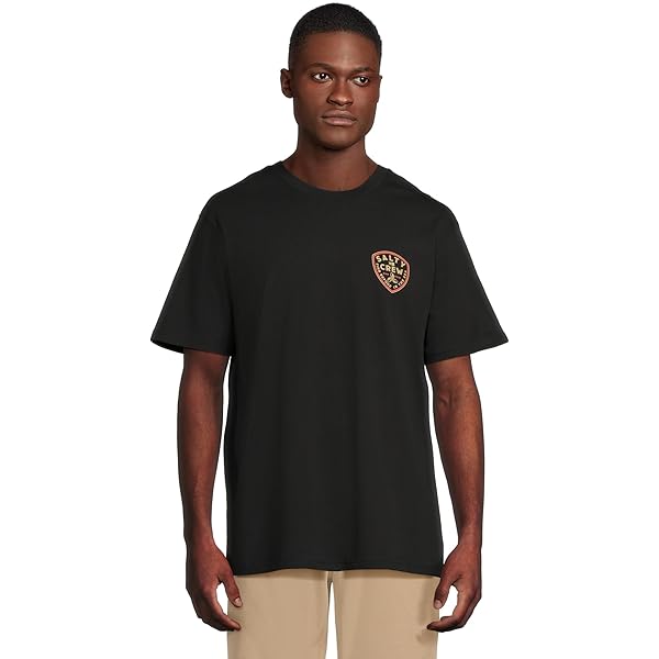 Salty Crew Mens Tailgate Premium Short Sleeve Tee Black Small